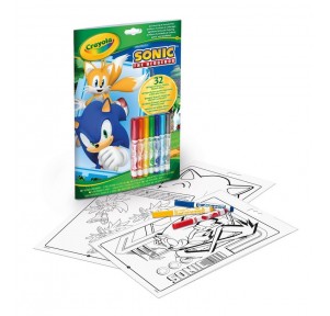 Sonic Libro Actividades y Colorear 7 Rotuladores