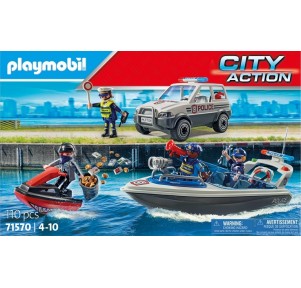 Persecución Policial en el Agua Playmobil