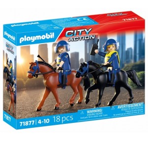 Escuadrón Policial a Caballo Playmobil