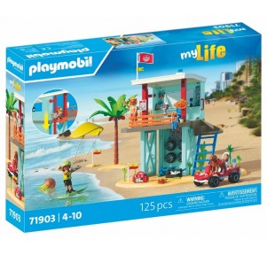 Torre Vigilancia Con Coche de Playa Playmobil