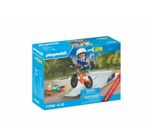 Snowboarder con Rampa Playmobil