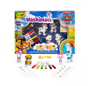 Washimals Paw Patrol Set 4 Mascotas con Stickers
