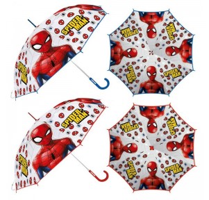 Paraguas Transparente 46 Spiderman surtido