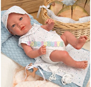 Reborn Claudio traje estrellas azul dou dou 38cm**