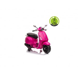 Moto Vespa Sprint Rosa Batería Litio 12v