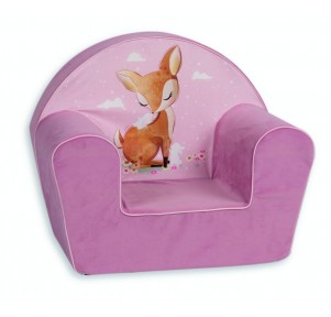 Sillón Infantil Rosa Bambi Velvet