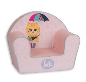 Sillón Infantil Rosa Gatita Hello
