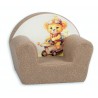Sillón Infantil Beige Osito Coche Sherpa