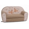 Sofá Cama Infantil Beige Ciervo Sherpa