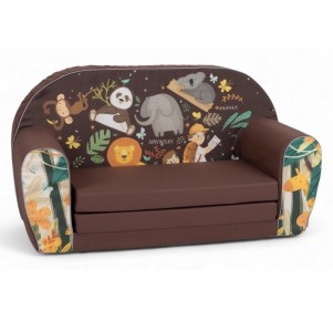 Sofá Cama Infantil Marrón Selva