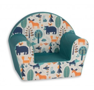 Sillón Infantil Turquesa Selva