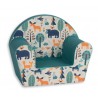 Sillón Infantil Turquesa Selva