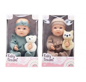 Muñeco Bebé 38 cm con Juguete Peluche 2 Surtidos