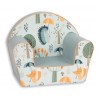 Sillón Infantil Gris Zorro Arboles