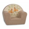 Sillón Infantil Beige Ciervo Sherpa