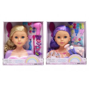 Busto Muñeca Accesorios Peluquería Skincare 2 Sdos