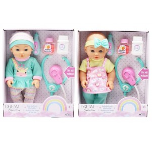 Muñeco Bebé 30 cm con Estetoscópio 2 Surtidos