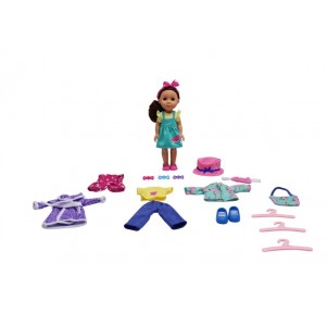 Muñeca 35 cm 4 Vestidos y Perchas Cool & Style