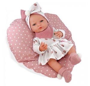 New Born Paz Vestido Fresas 45cm