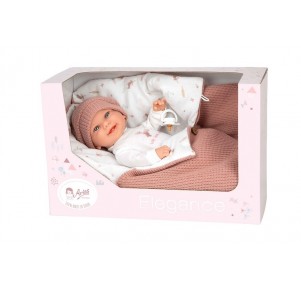 Muñeco Elegance Babyto Rosa 33cm Nana
