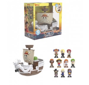 One Piece Platset Going Merry Boat + 10 Figuras