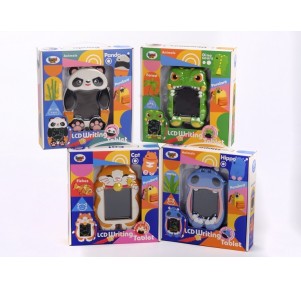 Pizarra LCD Animales Panda-Dino-Gato-Hipo 4 Sdos