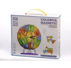 Set 52 Piezas Magneticas Noria Blocks Colorful