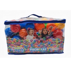 Bolsa 85 Bolas Colores 6.5cms Piscibolas