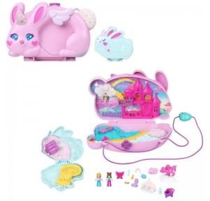 Polly Pocket Cofre Bolso Conejito Set Juego