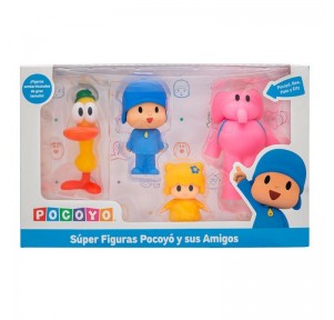 Pocoyo Pack 4 Super Figuras con Amigos