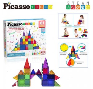 Picasso Tiles Bloques Magneticos 61 piezas