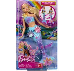 Barbie Muñeca Sirena Florece Rubia