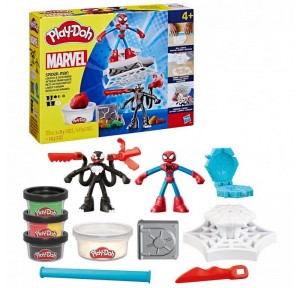 Play Doh Marvel Spiderman Lanza y Atrapa