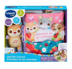 Gran Libro Sensorial El Bosque de Sorpresas Rosa