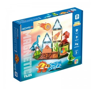 Geomag Magnetic Tiles Dino World 25 Piezas