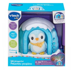 Proyector Iglú Peluchito Pingüino