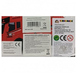 Camión Bomberos Radiocontrol Volante Brigada Rescu