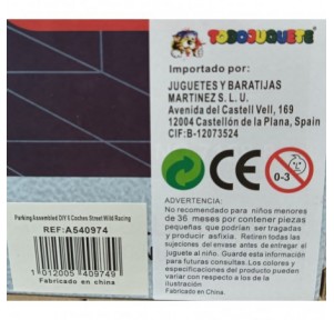 Parking Assembled DIY 6 Coches Street Wild Racing