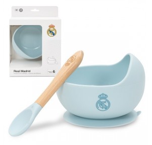 Cuenco ventosa + cuchara sill. R. Madrid Interbaby Cuenco ventosa + cuchara sill. R. Madrid Interbaby