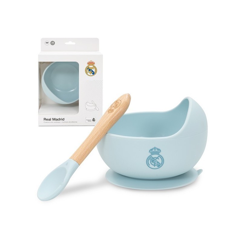 Cuenco ventosa + cuchara sill. R. Madrid Interbaby Cuenco ventosa + cuchara sill. R. Madrid Interbaby