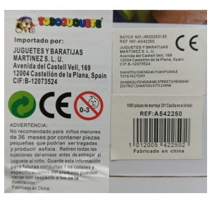 Set 1000 piezas Montaje Casita Arbol DIY 6 en 1