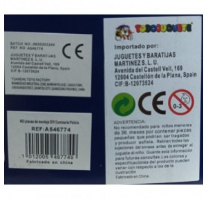 Gran Set Policía 403 piezas Montaje Police Station