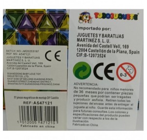 57 Piezas Magnéticas Castillo 3D Diamond Castle