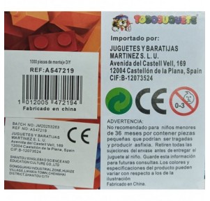 Set Bloques Construcción 1000 piezas Bricks