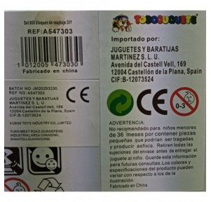 Caja 600 Bloques Construcción Originality