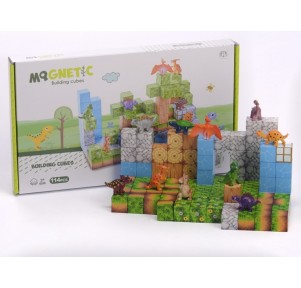114 Cubos Magnéticos con 10 Dinosaurios DIY Cubes