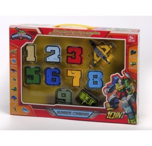 Set 10 Números Transformers Magnéticos 10 en 1