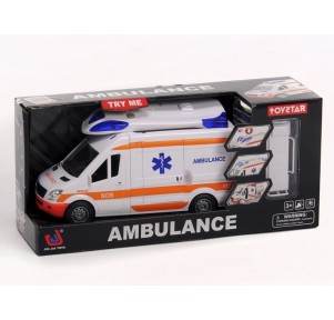 Ambulancia Luz y Sonidos con Camilla Fricción