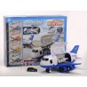 Play Set Avión Policía 3 coches 1:6 Spray Plane