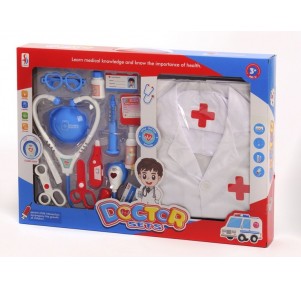 Set de Doctor Bata y Mascarilla 13 piezas con Luz